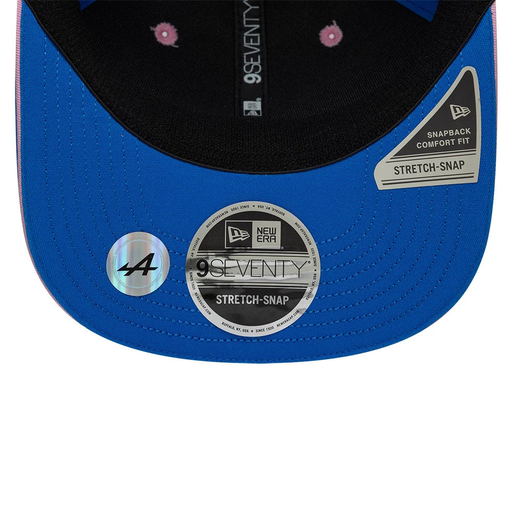 Pictured is this Pierre Gasly Alpine Racing 9SEVENTY Stretch Snap Adjustable cap in blue. 5