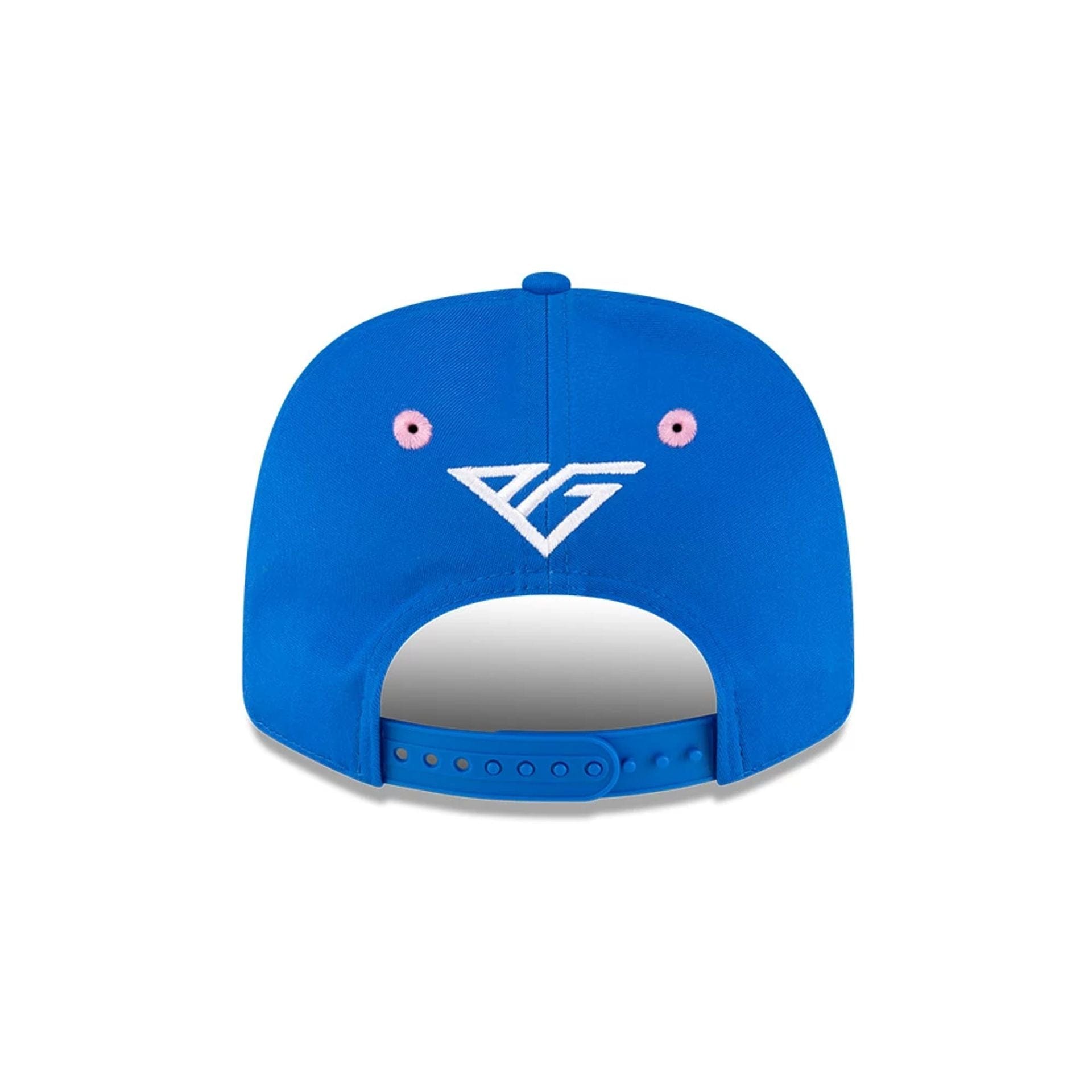 Pictured is this Pierre Gasly Alpine Racing 9SEVENTY Stretch Snap Adjustable cap in blue. 4