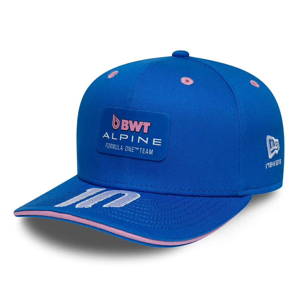 Pictured is this Pierre Gasly Alpine Racing 9SEVENTY Stretch Snap Adjustable cap in blue. 3