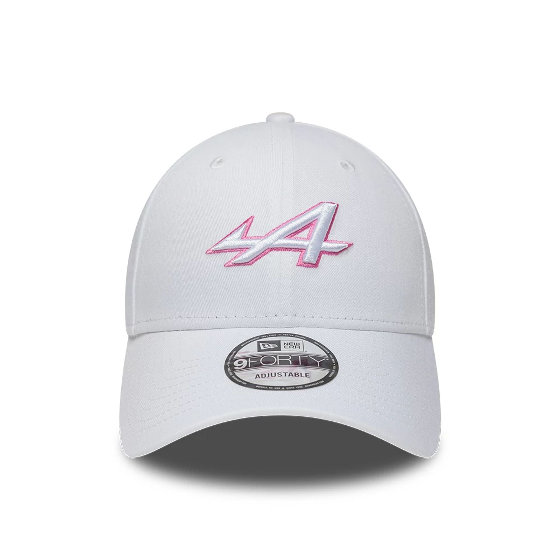 Pictured is this Essential Alpine Racing 9FORTY Adjustable cap in white. 2