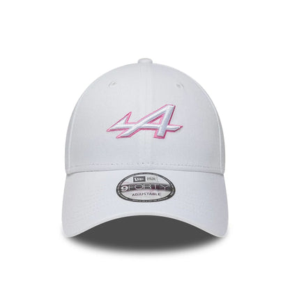 Pictured is this Essential Alpine Racing 9FORTY Adjustable cap in white. 2
