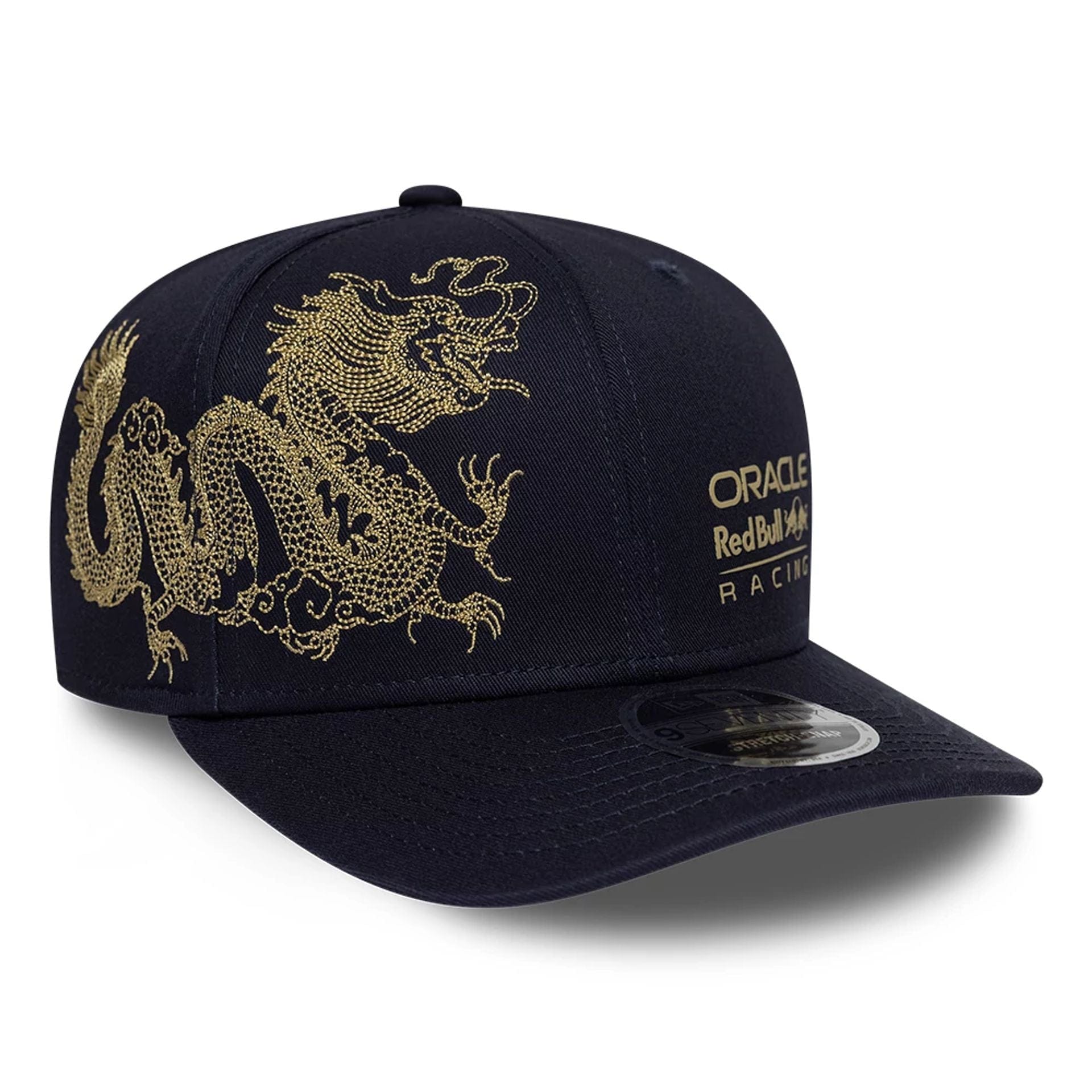 Pictured is this China Race Special Red Bull Racing 9SEVENTY Stretch Snap cap in Navy. 1