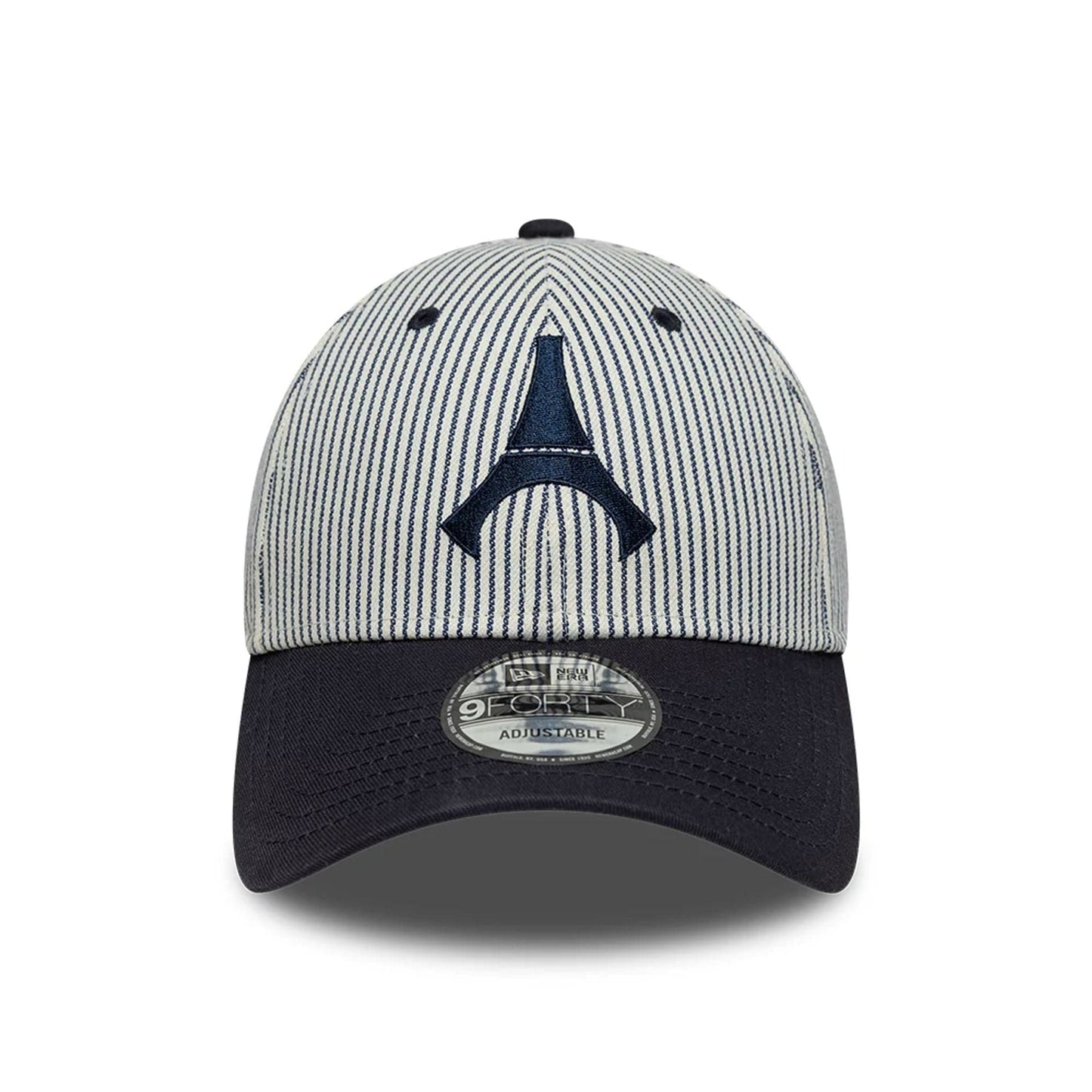 Pictured is this Pinstripe Paris Saint Germain 9FORTY cap in navy. 2