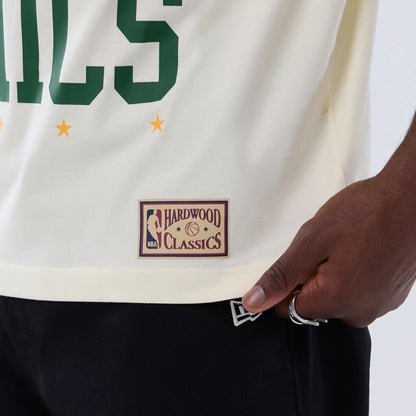 The model is wearing this NBA Hardwood Classic Seattle Supersonics T-Shirt in Cream . 5