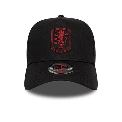 Pictured is this Core Aston Villa FC 9FORTY A-Frame Trucker cap in black. 2