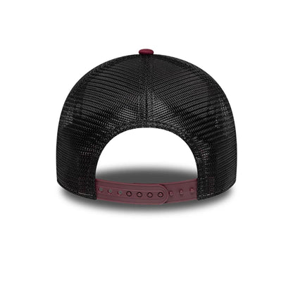 Pictured is this Core Aston Villa FC 9FORTY A-Frame Trucker cap in dark red. 4