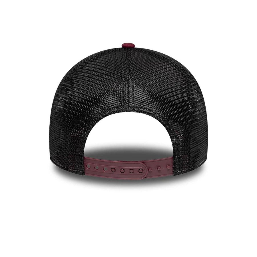 Pictured is this Core Aston Villa FC 9FORTY A-Frame Trucker cap in dark red. 4