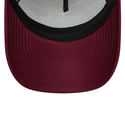 Pictured is this Core Aston Villa FC 9FORTY A-Frame Trucker cap in dark red. 5