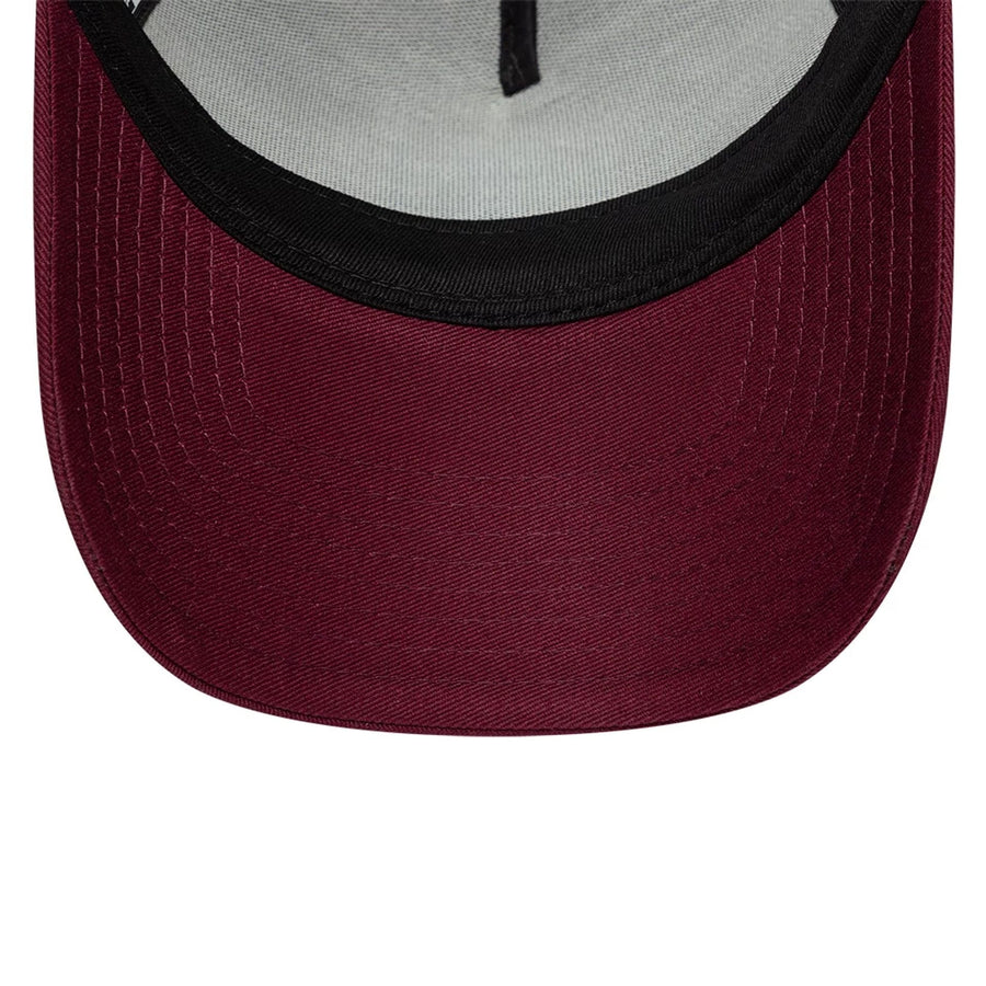 Pictured is this Core Aston Villa FC 9FORTY A-Frame Trucker cap in dark red. 5