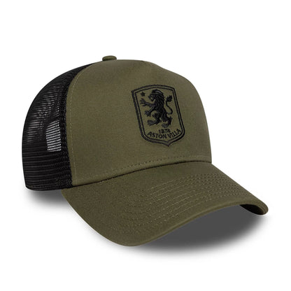 Pictured is this Core Aston Villa FC 9FORTY A-Frame Trucker cap in green. 3