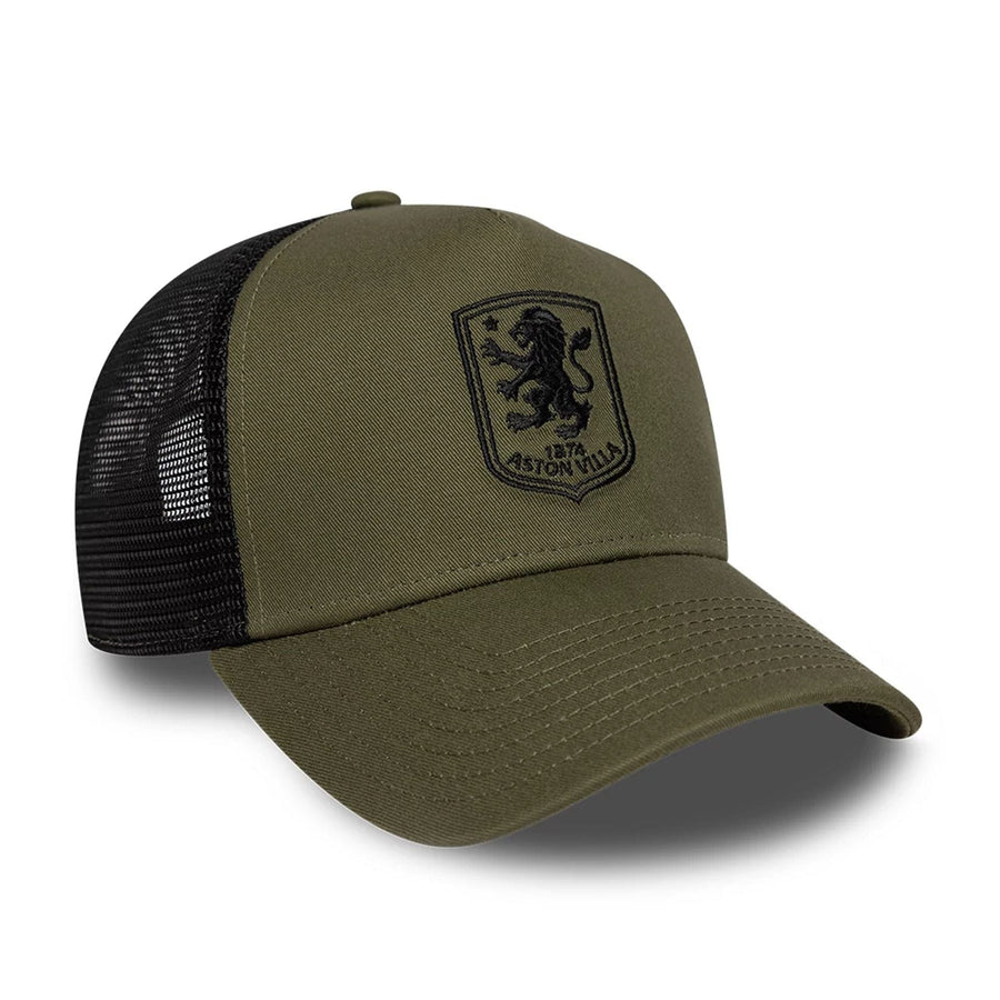 Pictured is this Core Aston Villa FC 9FORTY A-Frame Trucker cap in green. 3