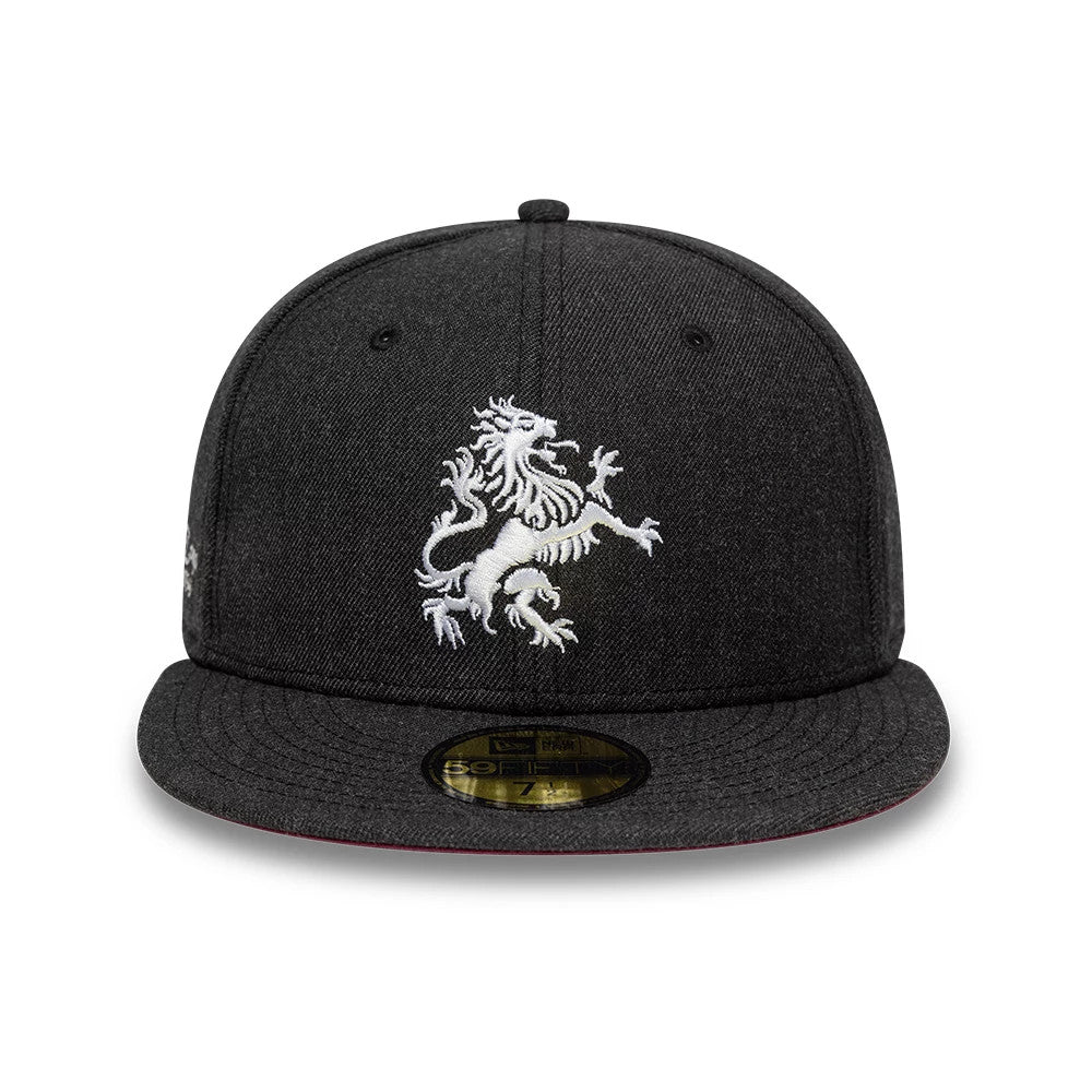 Pictured is this Gas Lamp Aston Villa FC 59FIFTY Fitted cap in black. 3