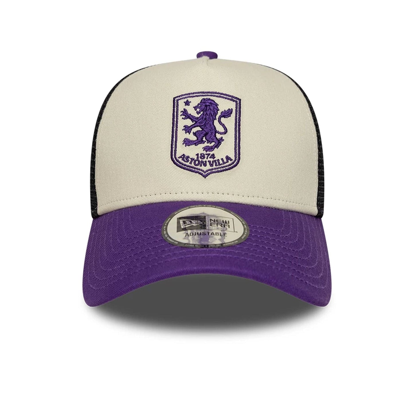 Pictured is this 3rd Kit Aston Villa FC 9FORTY A-Frame Trucker cap in dark purple. 2