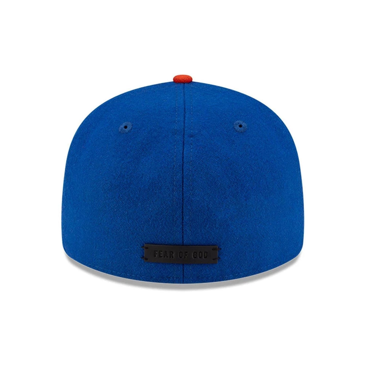 Pictured is this FOG X MLB New York Mets Retro Crown 59FIFTY Fitted cap in blue. 5