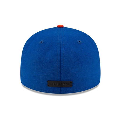 Pictured is this FOG X MLB New York Mets Retro Crown 59FIFTY Fitted cap in blue. 5
