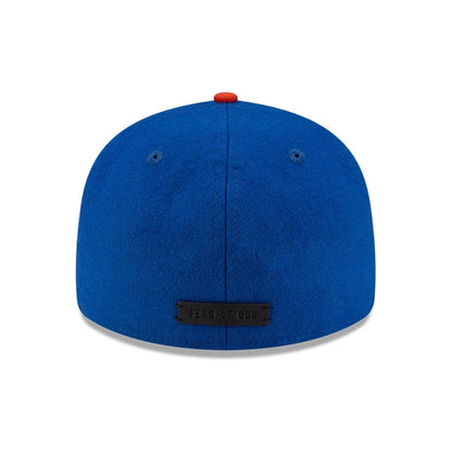 Pictured is this FOG X MLB New York Mets Retro Crown 59FIFTY Fitted cap in blue. 5