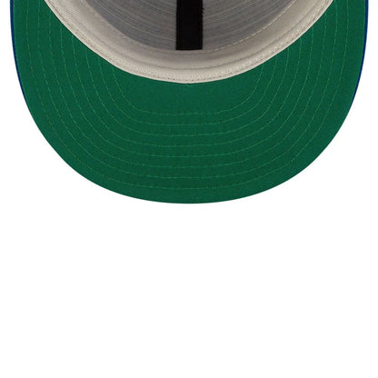 Pictured is this FOG X MLB New York Mets Retro Crown 59FIFTY Fitted cap in blue. 2