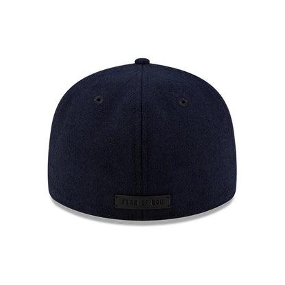 Pictured is this FOG X MLB New York Yankees Retro Crown 59FIFTY Fitted cap in navy. 5