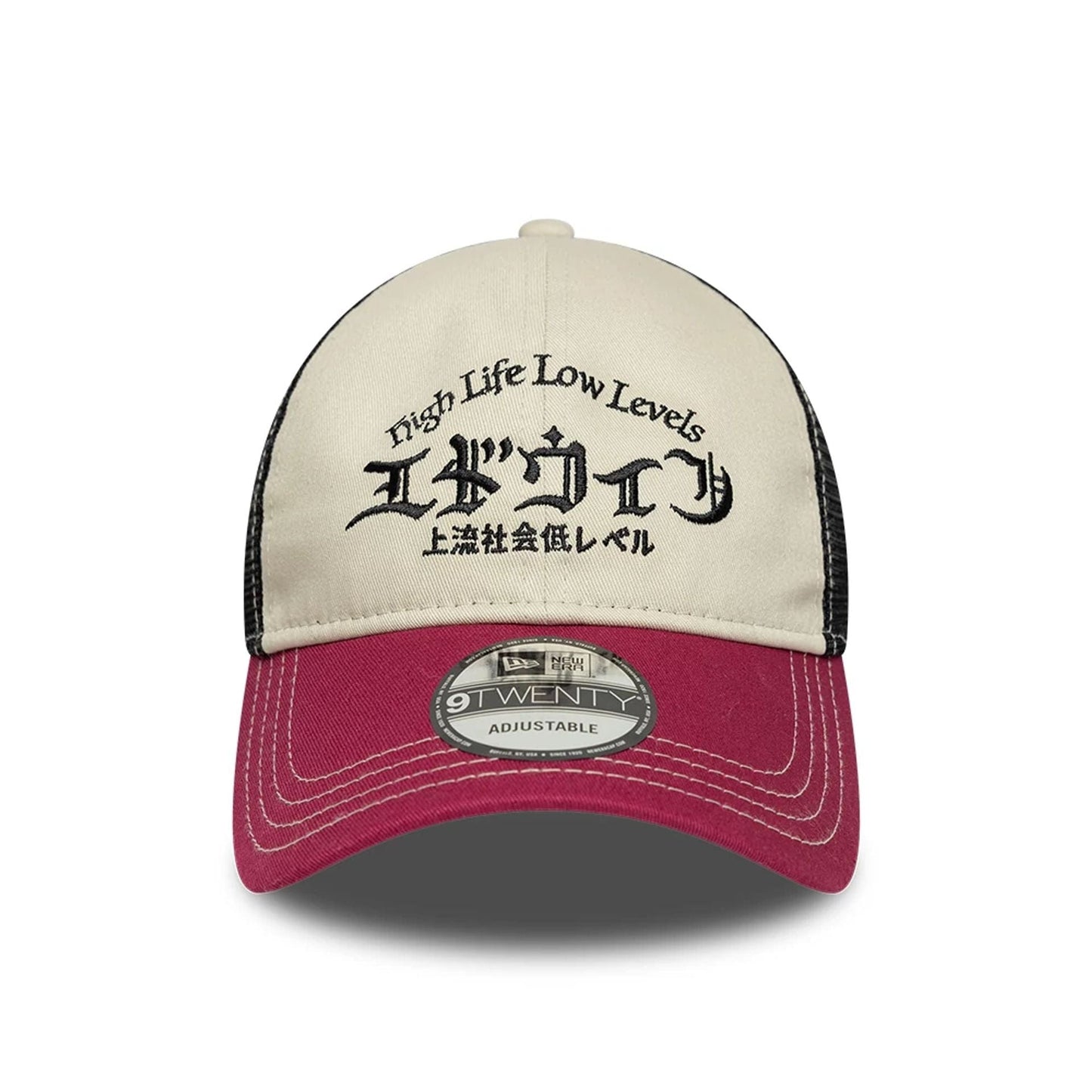 Pictured is this EDWIN x New Era 9TWENTY Trucker cap in Red. 2