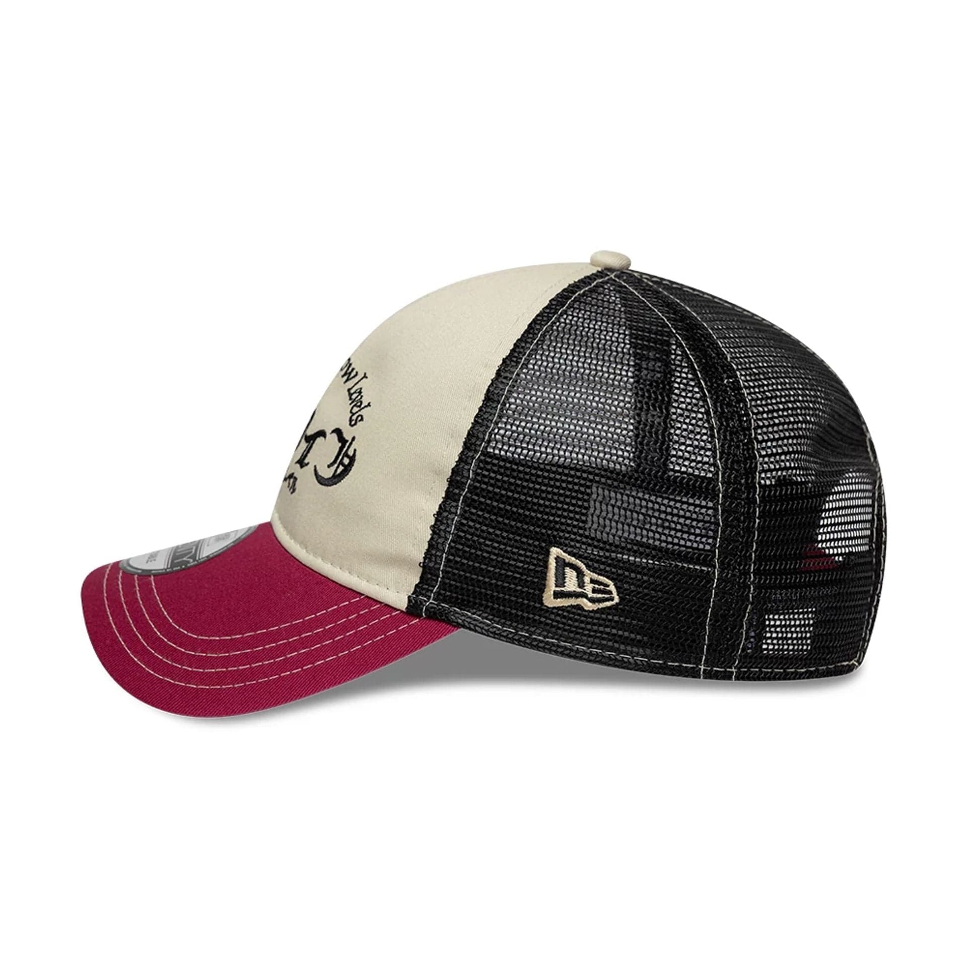 Pictured is this EDWIN x New Era 9TWENTY Trucker cap in Red. 4