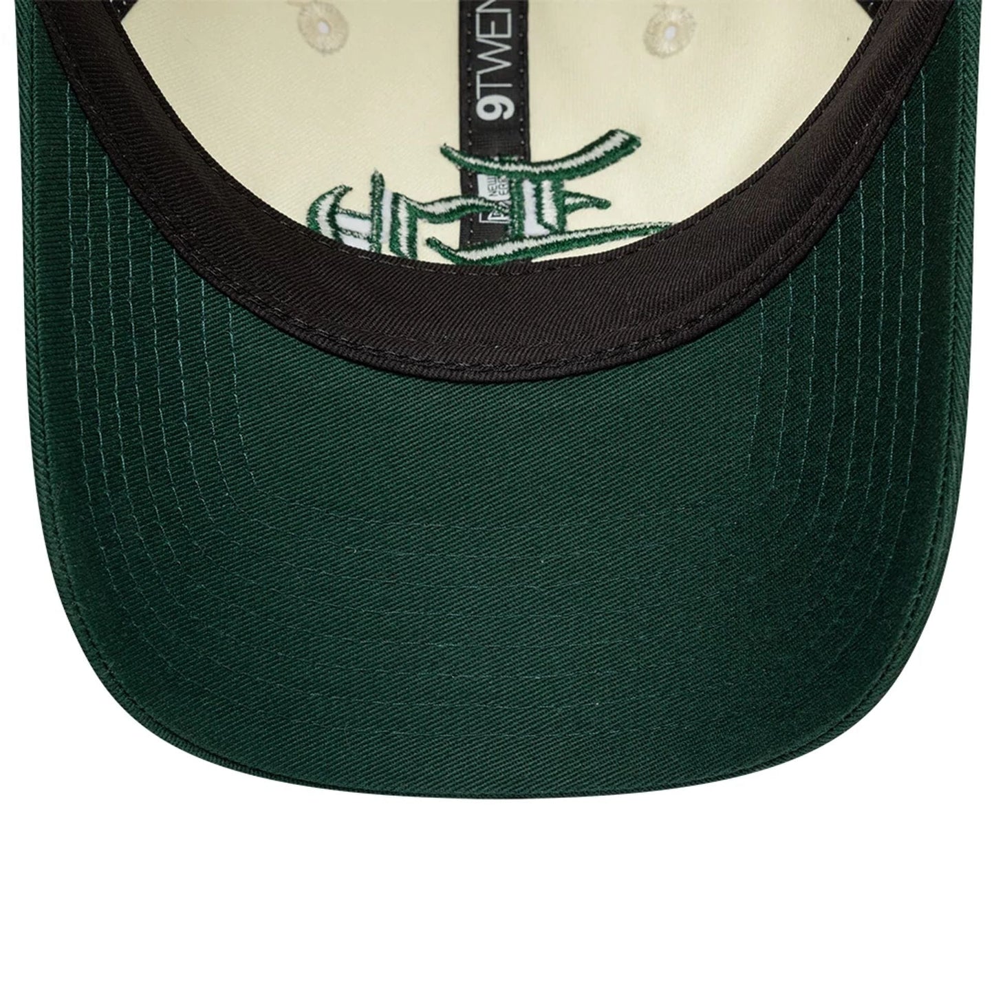 Pictured is this EDWIN x New Era 9TWENTY cap in Dark Green. 7