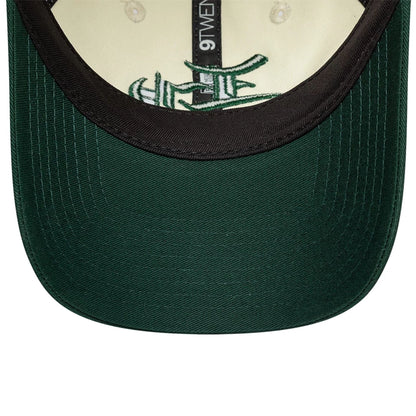 Pictured is this EDWIN x New Era 9TWENTY cap in Dark Green. 7