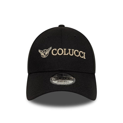 Pictured is this Colucci X New Era 9FORTY cap in black. 2