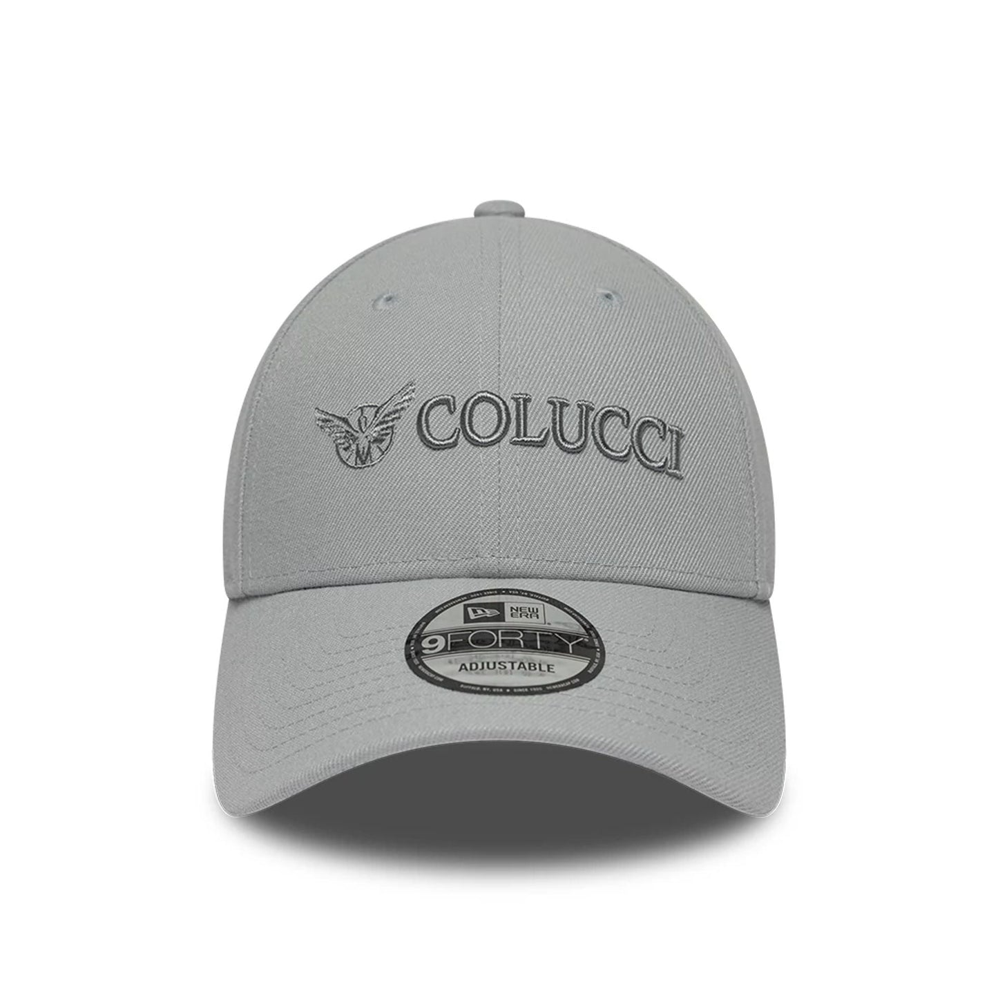 Pictured is this Colucci X New Era 9FORTY cap in grey. 2