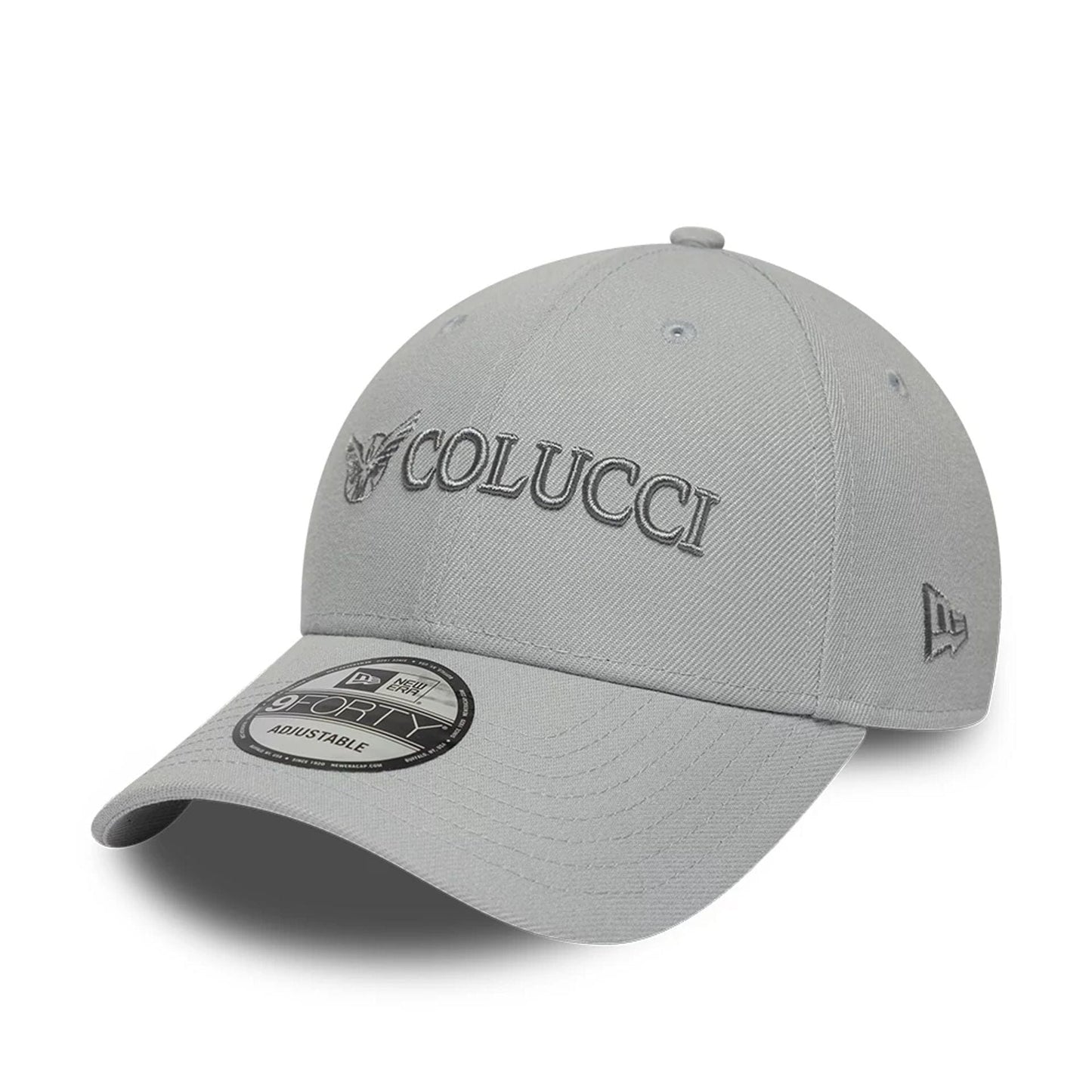 Pictured is this Colucci X New Era 9FORTY cap in grey. 1