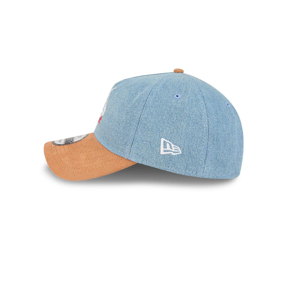 Pictured is this New Era Be Mine 9TWENTY A-Frame cap in Blue. 5
