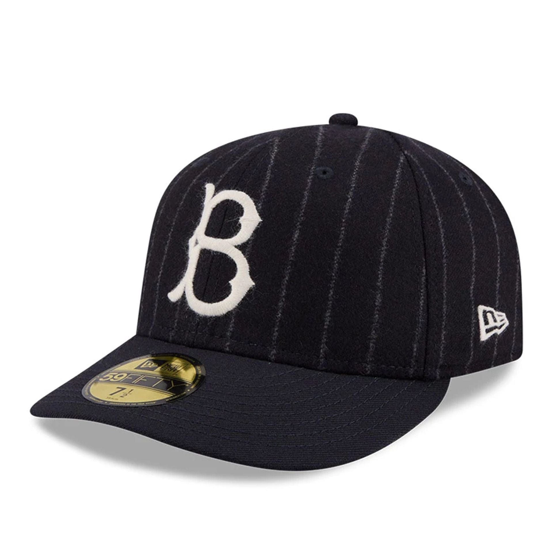 Pictured is this MLB X Moon Brooklyn Dodgers 59FIFTY Fitted cap in Navy. 3