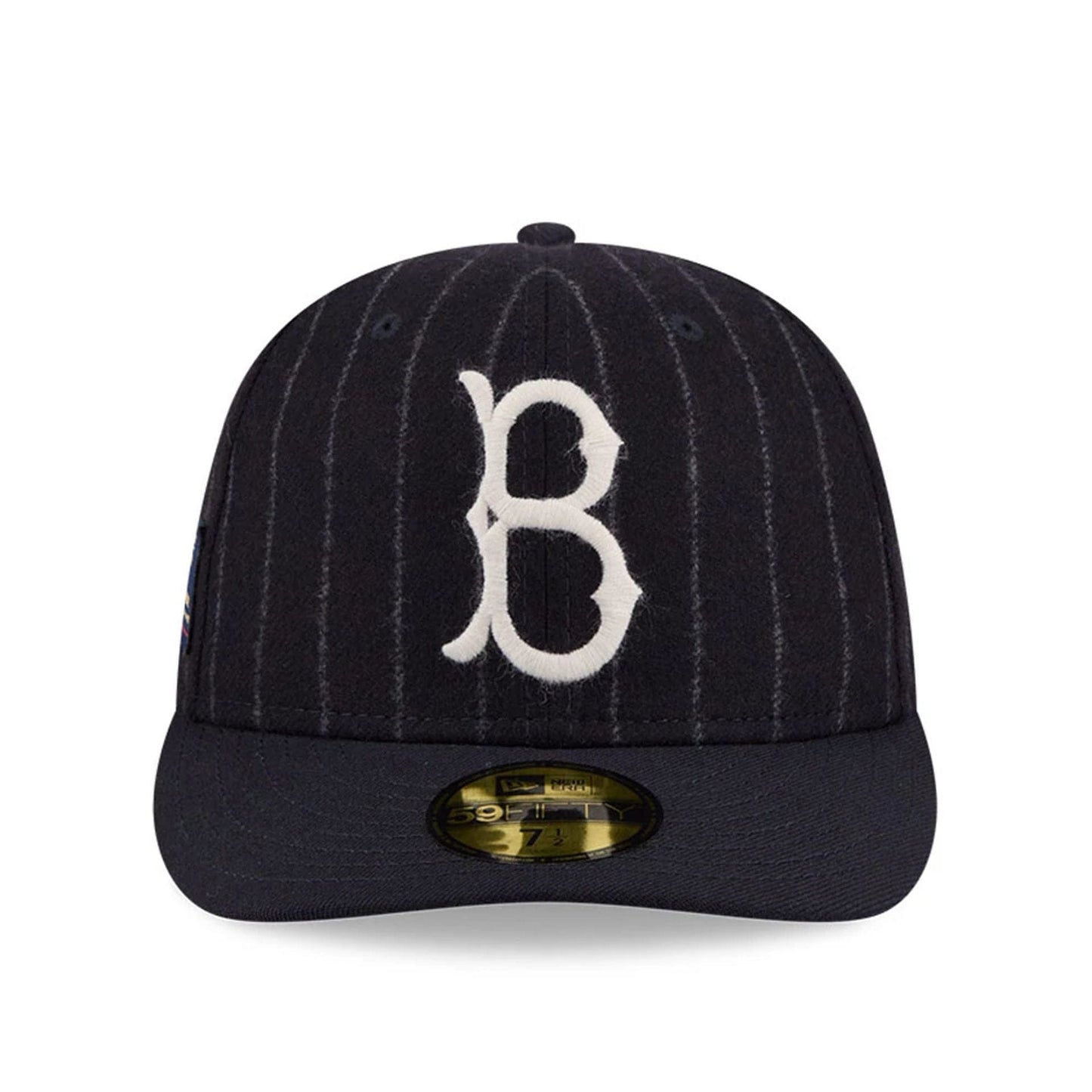 Pictured is this MLB X Moon Brooklyn Dodgers 59FIFTY Fitted cap in Navy. 4