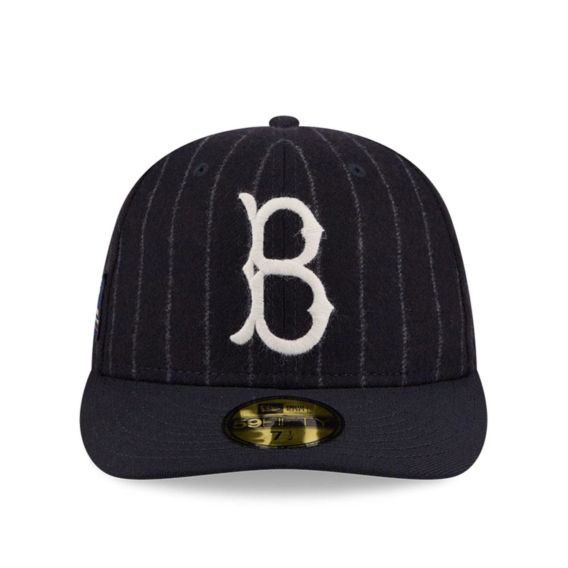 Pictured is this MLB X Moon Brooklyn Dodgers 59FIFTY Fitted cap in Navy. 4