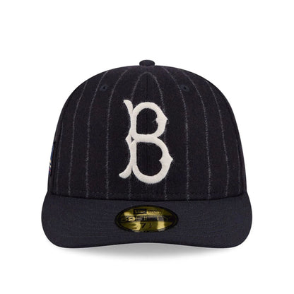 Pictured is this MLB X Moon Brooklyn Dodgers 59FIFTY Fitted cap in Navy. 4