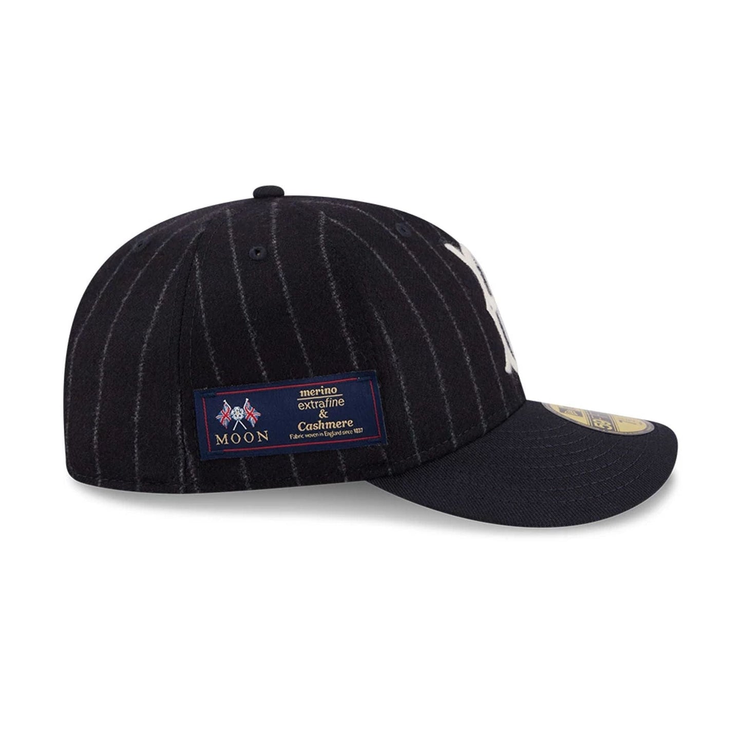 Pictured is this MLB X Moon Brooklyn Dodgers 59FIFTY Fitted cap in Navy. 5