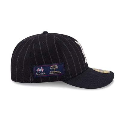 Pictured is this MLB X Moon Brooklyn Dodgers 59FIFTY Fitted cap in Navy. 5
