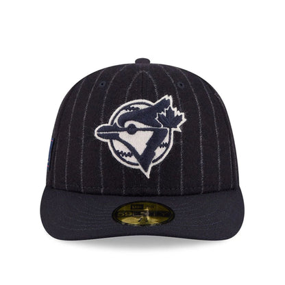 Pictured is this MLB X Moon Toronto Blue Jays 59FIFTY Fitted cap in Navy. 3