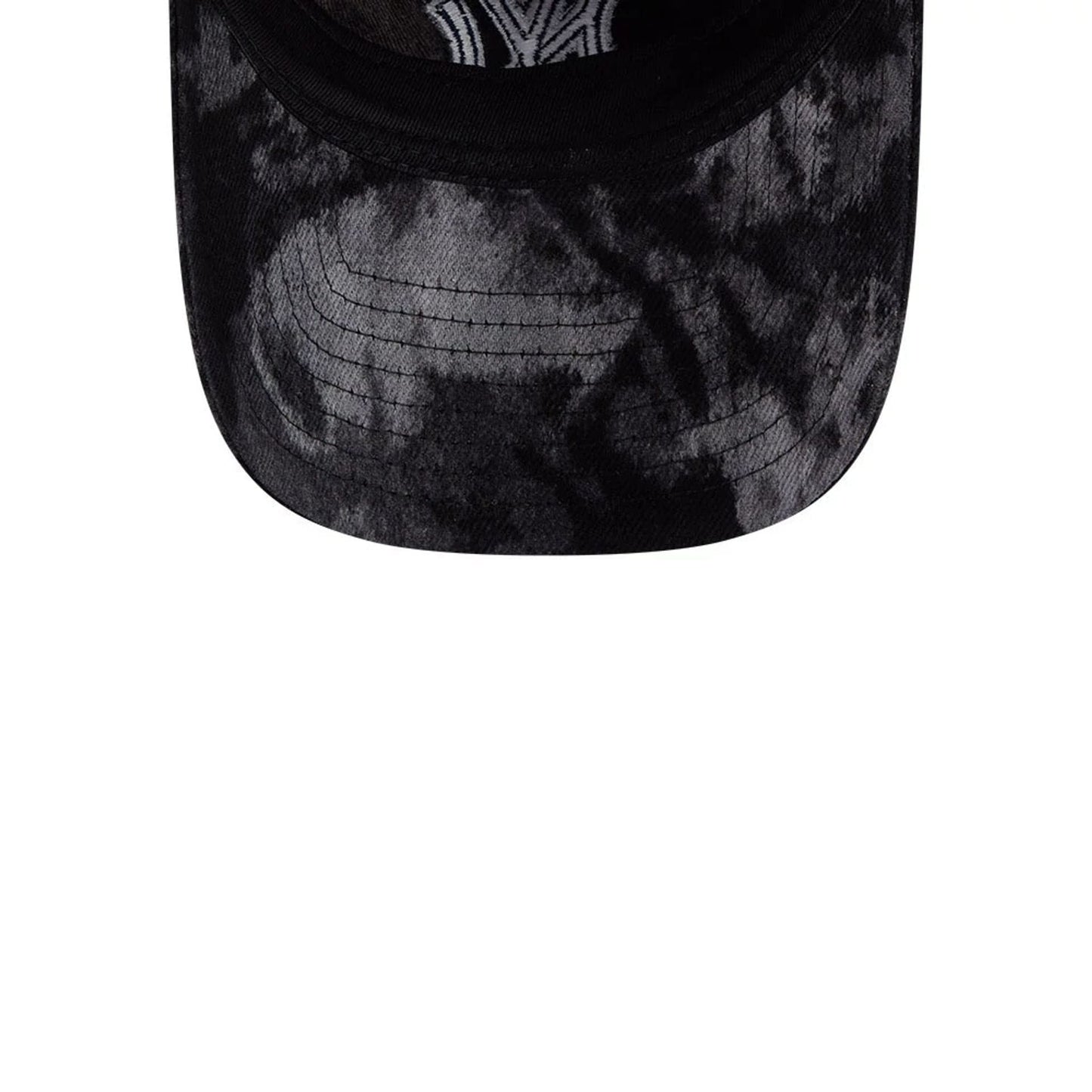 Pictured is this MLB Bleached Denim New York Yankees 9TWENTY A-Frame cap in black. 6