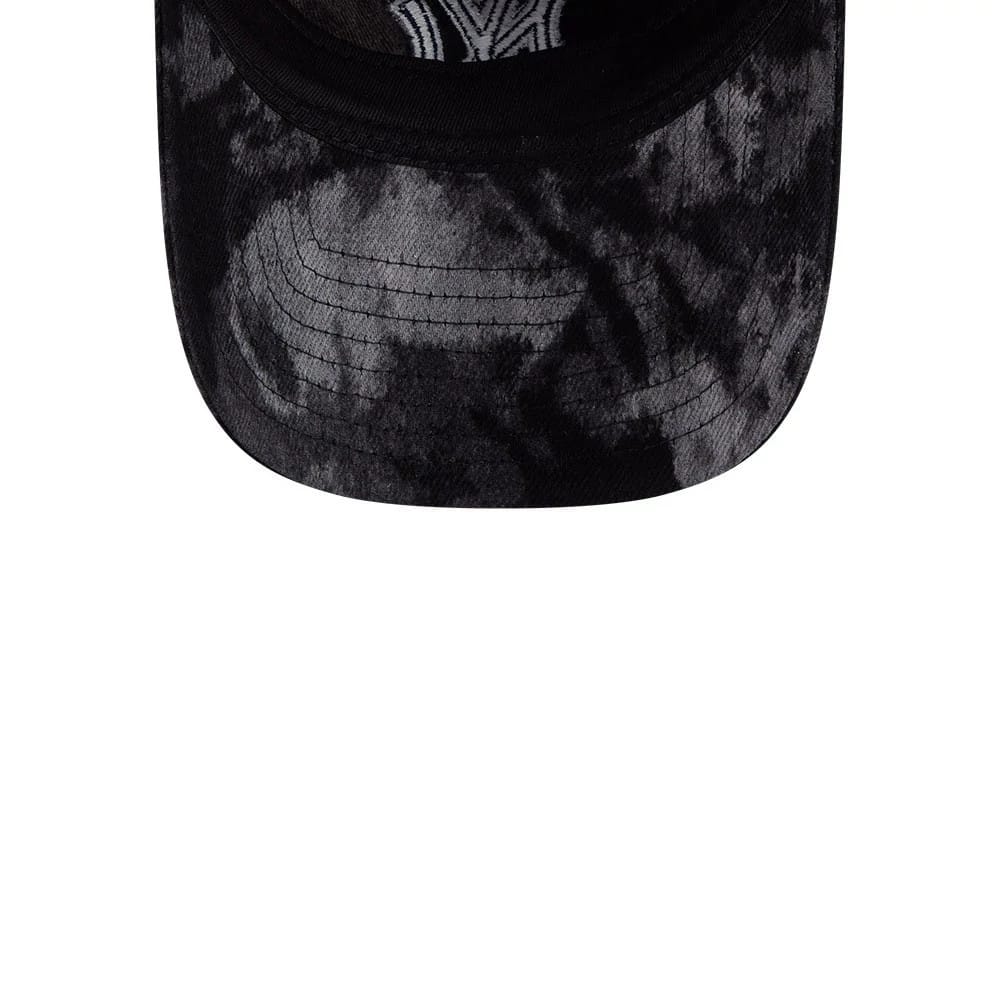 Pictured is this MLB Bleached Denim New York Yankees 9TWENTY A-Frame cap in black. 6
