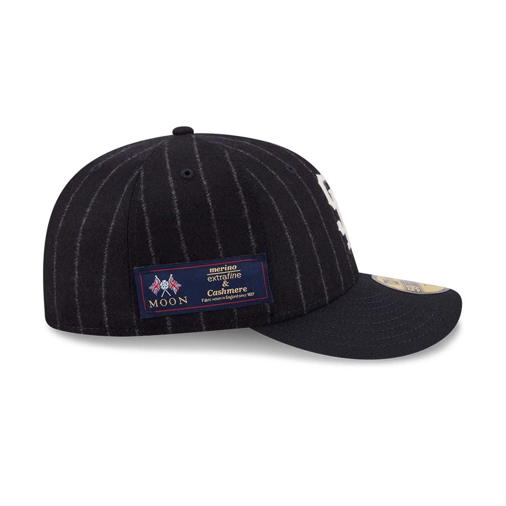 Pictured is this MLB X Moon San Francisco Giants 59FIFTY Fitted cap in Navy. 5