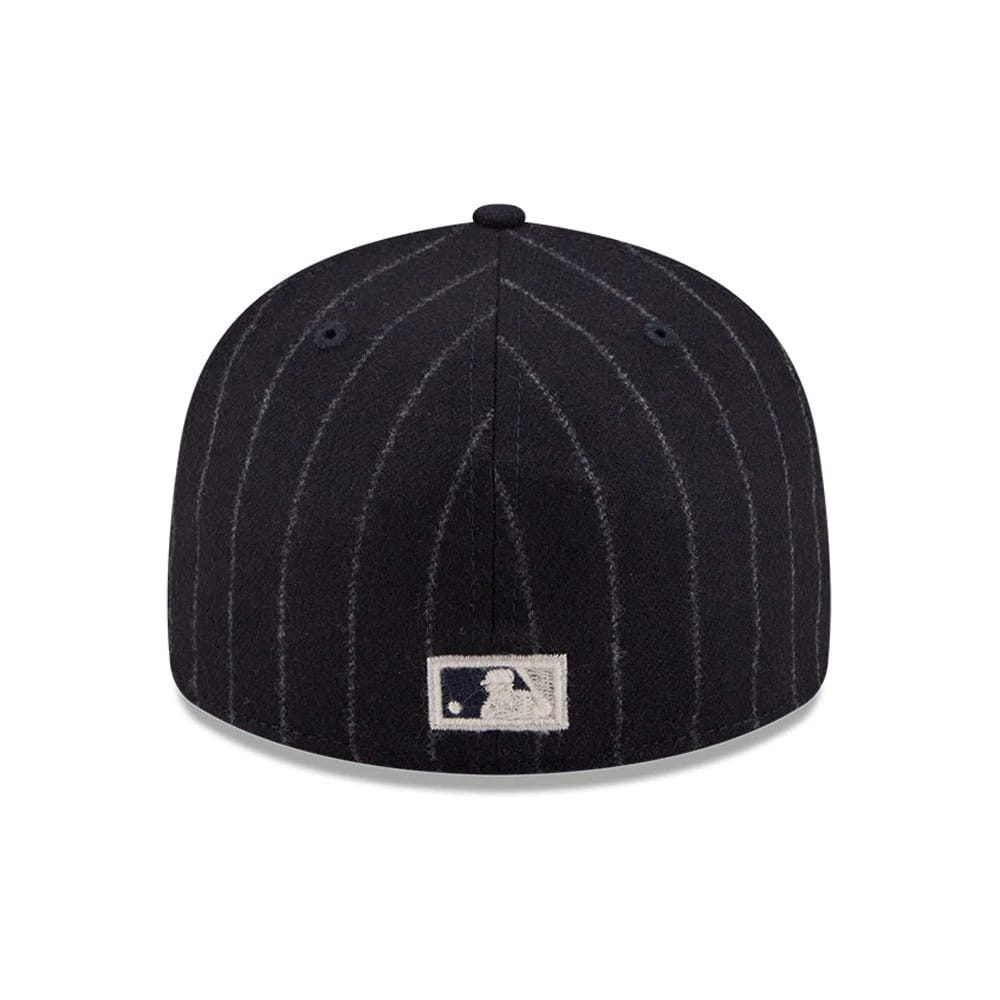 Pictured is this MLB X Moon LA Angels 59FIFTY Fitted cap in Navy. 7