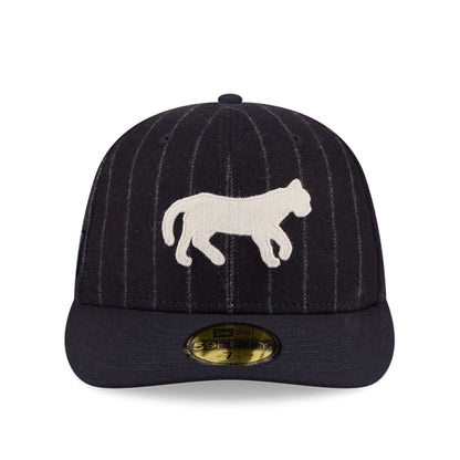Pictured is this MLB X Moon Detroit Tigers 59FIFTY Fitted cap in Navy. 3