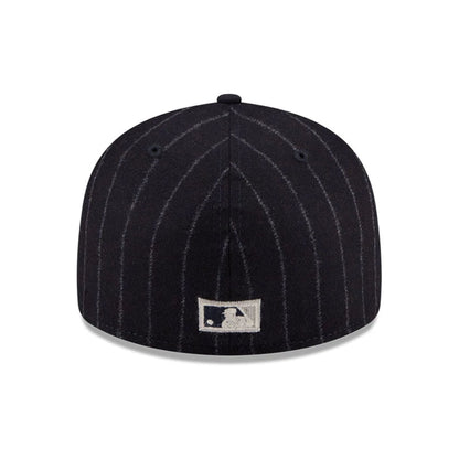 Pictured is this MLB X Moon Boston Red Sox 59FIFTY Fitted cap in Navy. 7