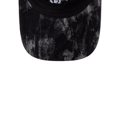 Pictured is this MLB Bleached Denim Chicago White Sox 9TWENTY A-Frame cap in black. 7