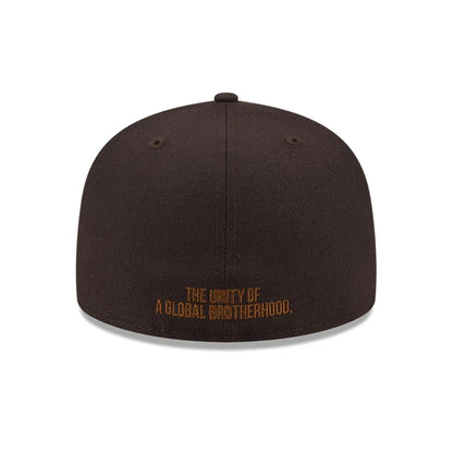 Pictured is this MLB Negro League Homestead Grays 59FIFTY Fitted cap in dark brown. 3