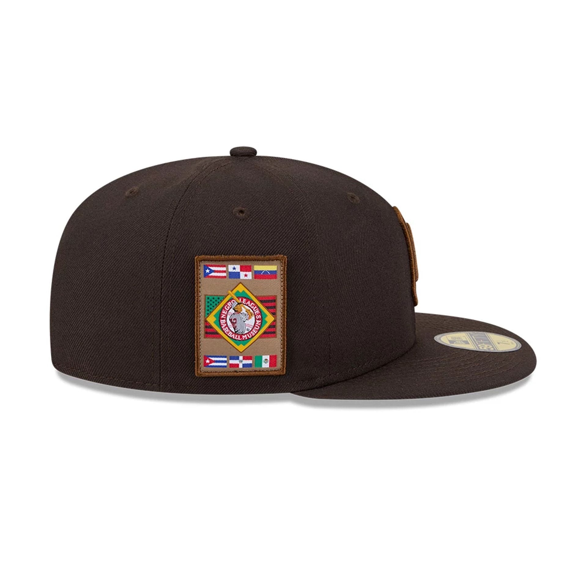 Pictured is this MLB Negro League Homestead Grays 59FIFTY Fitted cap in dark brown. 6