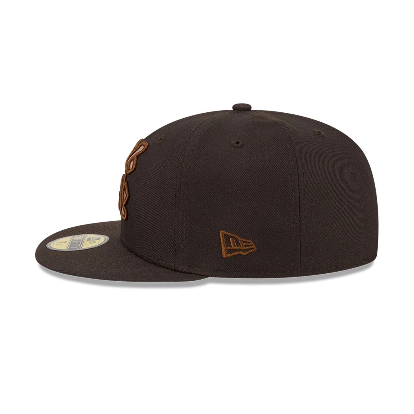Pictured is this MLB Negro League Kansas City Monarchs 59FIFTY Fitted cap in dark brown. 7