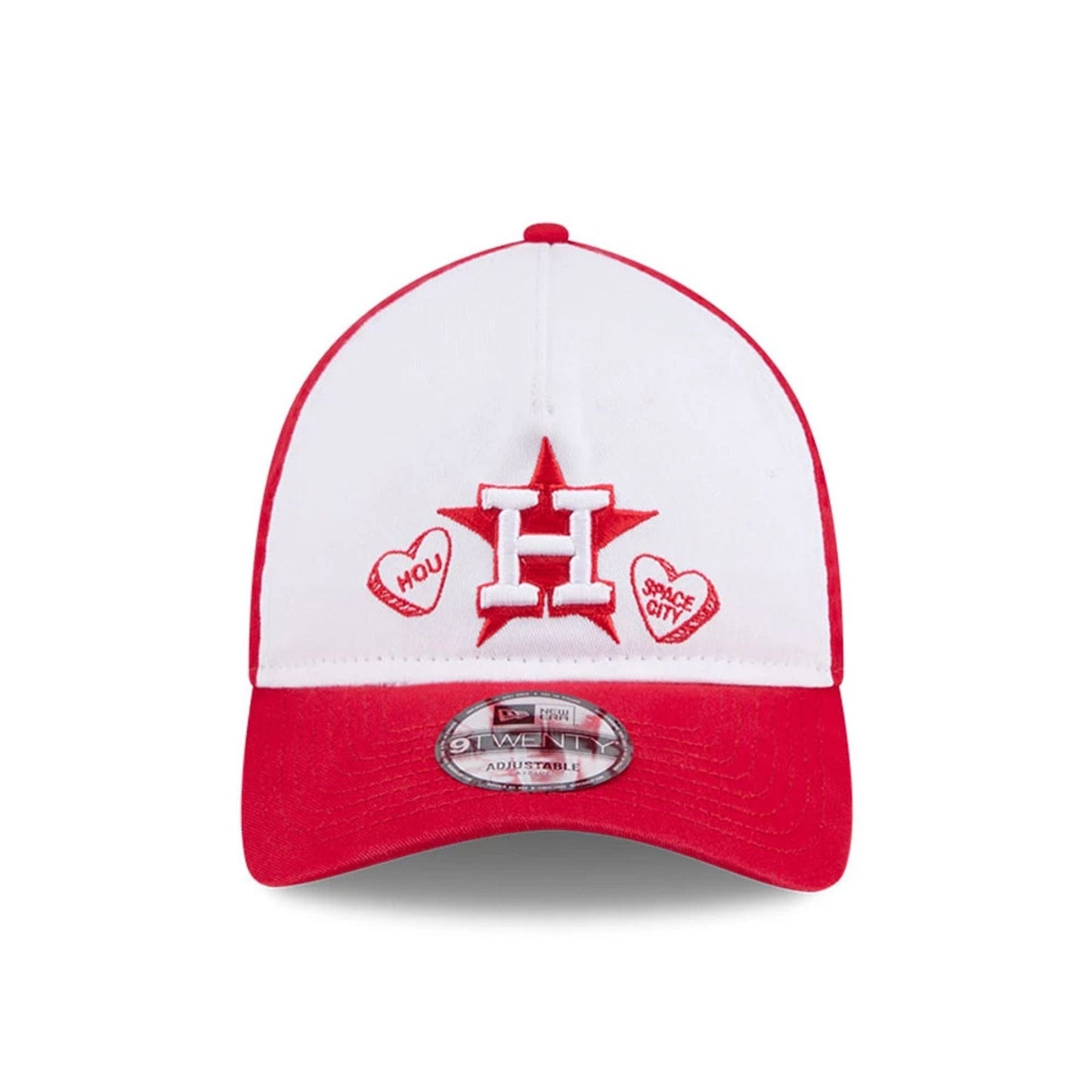 Pictured is this MLB Conversation Hearts Houston Astros 9TWENTY A-Frame cap in red. 3
