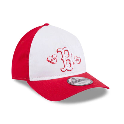 Pictured is this MLB Conversation Hearts Boston Red Sox 9TWENTY A-Frame cap in red. 4