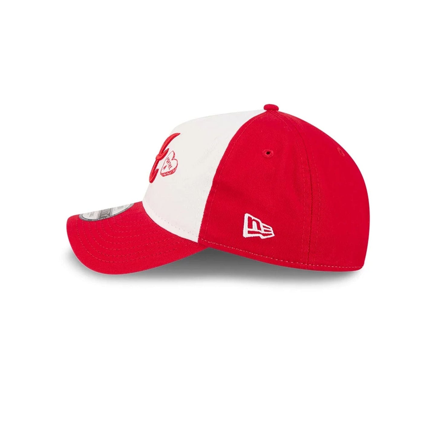Pictured is this MLB Conversation Hearts Atlanta Braves 9TWENTY A-Frame cap in red. 5